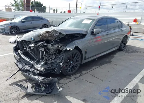 2022 BMW 750 I xDrive z USA, uszkodzony, nr VIN WBA7U2C09NCH53509